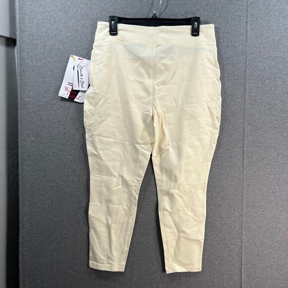 Wicked by Women with Control Ankle Pants with Pockets Alabaster, Petite Medium - Picture 2 of 8